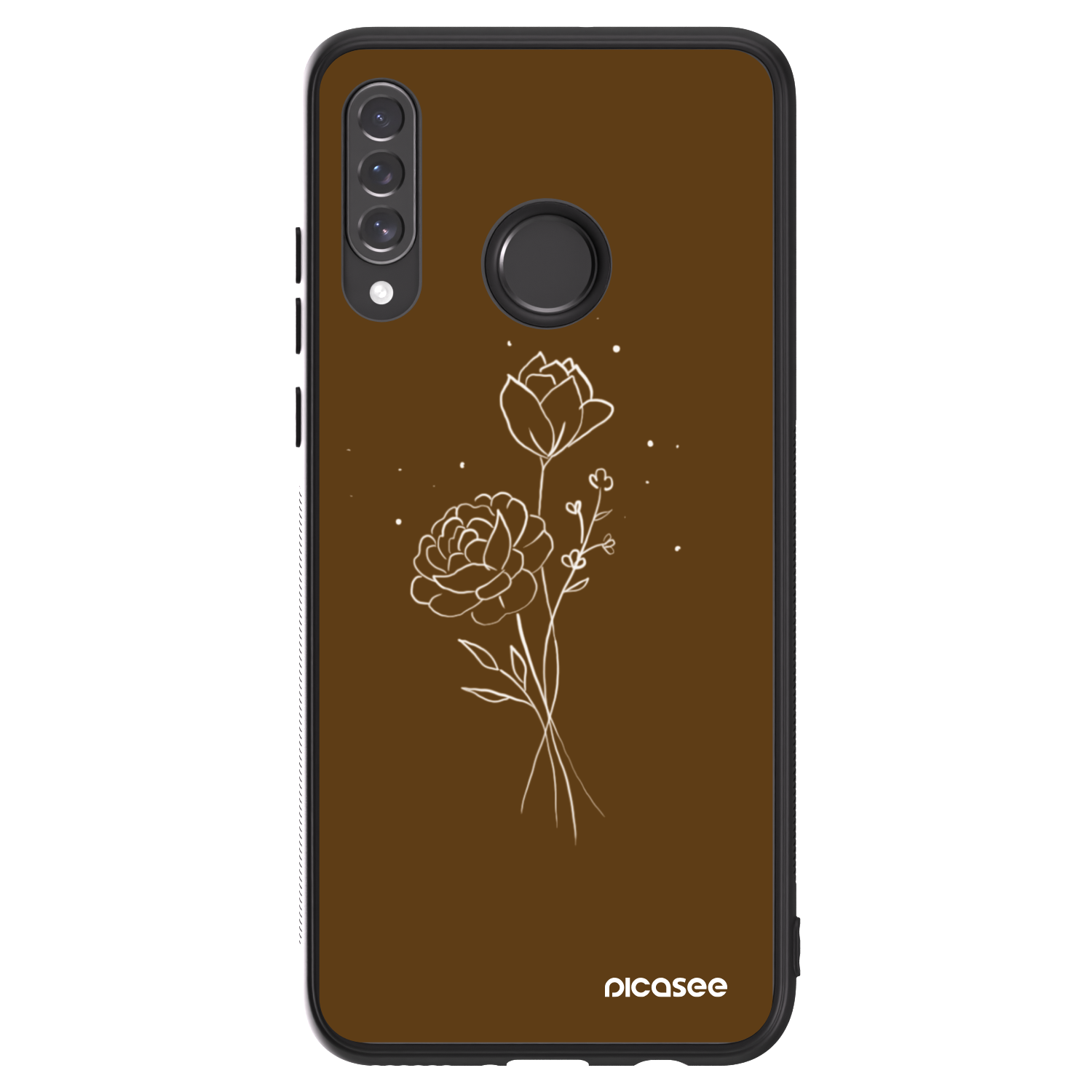 Picasee ULTIMATE CASE Huawei P30 Lite - készülékre - Brown flowers