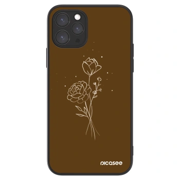 Picasee ULTIMATE CASE Apple iPhone 11 Pro - készülékre - Brown flowers