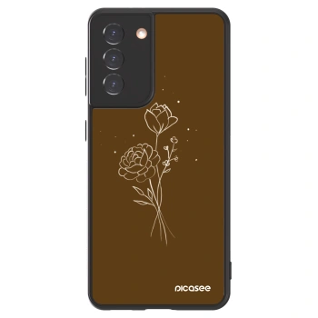 Picasee ULTIMATE CASE Samsung Galaxy S21 5G G991B - készülékre - Brown flowers