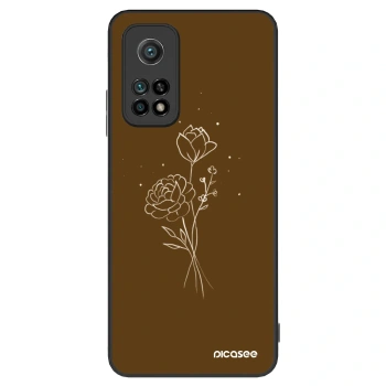 Szilikon tok erre a típusra Xiaomi Mi 10T Pro - Brown flowers