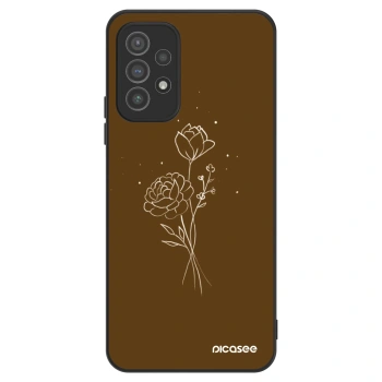 Szilikon tok erre a típusra Samsung Galaxy A72 A725F - Brown flowers