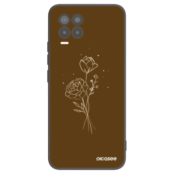 Tok az alábbi mobiltelefonokra Realme 8 Pro - Brown flowers