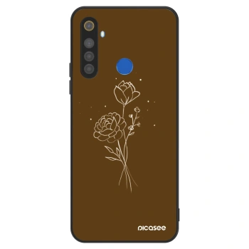Szilikon tok erre a típusra Realme 5 - Brown flowers