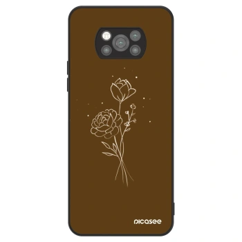 Szilikon tok erre a típusra Xiaomi Poco X3 Pro - Brown flowers
