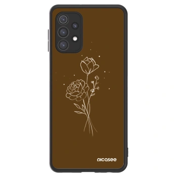 Picasee ULTIMATE CASE Samsung Galaxy A32 5G A326B - készülékre - Brown flowers