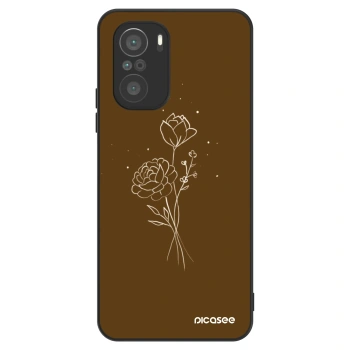 Szilikon tok erre a típusra Xiaomi Poco F3 - Brown flowers