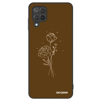 Szilikon tok erre a típusra Samsung Galaxy M12 M127F - Brown flowers