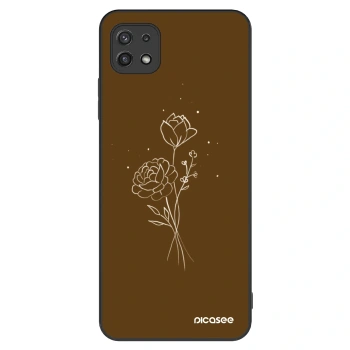 Szilikon tok erre a típusra Samsung Galaxy A22 A226B 5G - Brown flowers