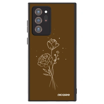 Szilikon tok erre a típusra Samsung Galaxy Note 20 Ultra - Brown flowers