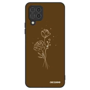 Szilikon tok erre a típusra Samsung Galaxy A22 A225F 4G - Brown flowers
