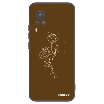 Tok az alábbi mobiltelefonokra Vivo X60 Pro 5G - Brown flowers