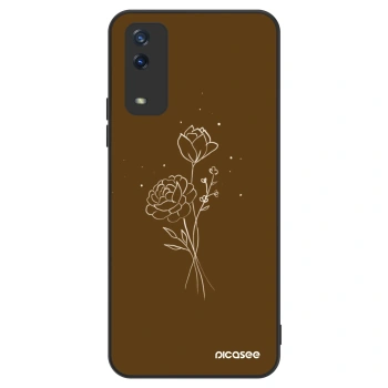 Szilikon tok erre a típusra Vivo Y11s - Brown flowers