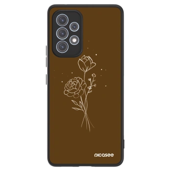 Picasee ULTIMATE CASE Samsung Galaxy A53 5G A536 - készülékre - Brown flowers