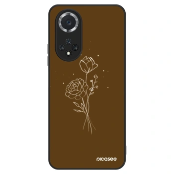 Szilikon tok erre a típusra Huawei Nova 9 SE - Brown flowers