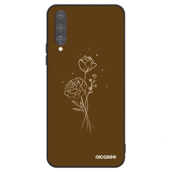 Szilikon tok erre a típusra Huawei P20 Pro - Brown flowers