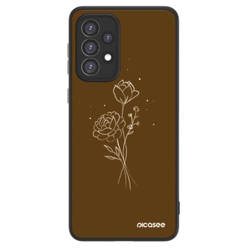Picasee ULTIMATE CASE Samsung Galaxy A33 5G A336 - készülékre - Brown flowers