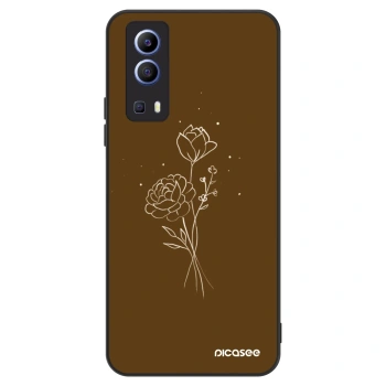 Szilikon tok erre a típusra Vivo Y52 5G - Brown flowers