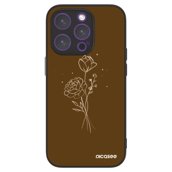 Picasee ULTIMATE CASE Apple iPhone 14 Pro - készülékre - Brown flowers