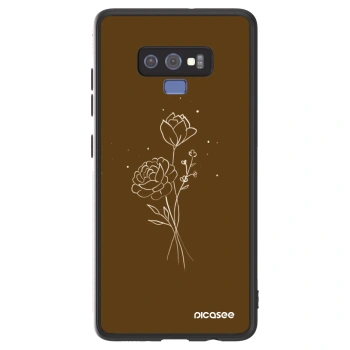 Szilikon tok erre a típusra Samsung Galaxy Note 9 N960F - Brown flowers