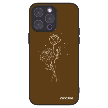 Picasee ULTIMATE CASE MagSafe Apple iPhone 14 Pro Max - készülékre - Brown flowers