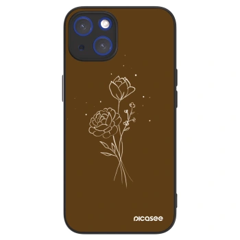 Picasee ULTIMATE CASE MagSafe Apple iPhone 14 - készülékre - Brown flowers