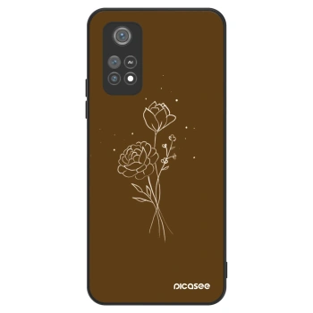 Szilikon tok erre a típusra Xiaomi Poco M4 Pro - Brown flowers