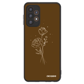 Picasee ULTIMATE CASE Samsung Galaxy A23 A235F 4G - készülékre - Brown flowers