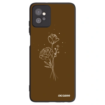 Tok az alábbi mobiltelefonokra Motorola Moto G32 - Brown flowers