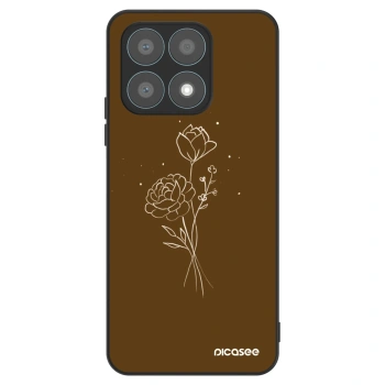 Szilikon tok erre a típusra Honor X8a - Brown flowers