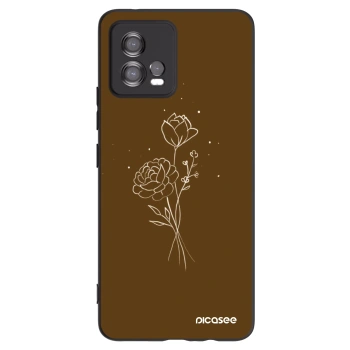 Tok az alábbi mobiltelefonokra Motorola Moto G72 - Brown flowers