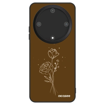 Picasee ULTIMATE CASE Honor Magic5 Lite 5G - készülékre - Brown flowers