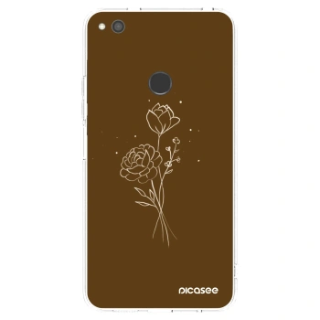 Tok az alábbi mobiltelefonokra Huawei P9 Lite 2017 - Brown flowers