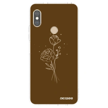 Tok az alábbi mobiltelefonokra Xiaomi Redmi Note 5 Global - Brown flowers