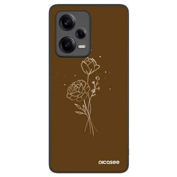 Picasee ULTIMATE CASE Xiaomi Redmi Note 12 Pro 5G - készülékre - Brown flowers