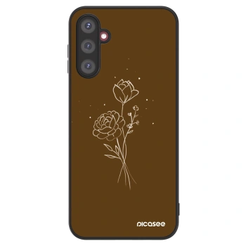 Picasee ULTIMATE CASE Samsung Galaxy A14 4G A145R - készülékre - Brown flowers