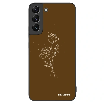 Picasee ULTIMATE CASE PowerShare Samsung Galaxy S22+ 5G - készülékre - Brown flowers