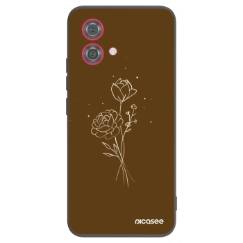 Tok az alábbi mobiltelefonokra Motorola Moto G84 5G - Brown flowers