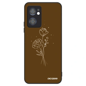 Szilikon tok erre a típusra OPPO Reno 7 5G - Brown flowers
