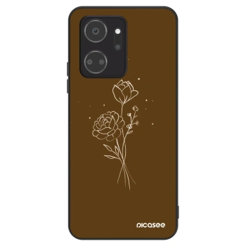 Szilikon tok erre a típusra Honor X7a - Brown flowers