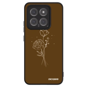 Picasee ULTIMATE CASE Xiaomi 14 - készülékre - Brown flowers