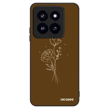 Szilikon tok erre a típusra Xiaomi 14 Pro - Brown flowers
