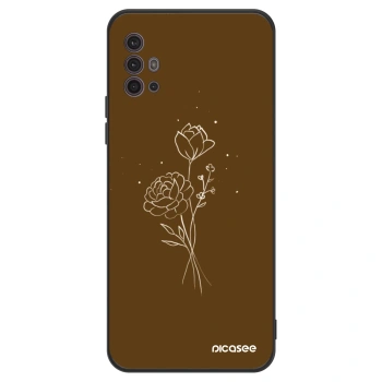 Szilikon tok erre a típusra Motorola Moto G30 - Brown flowers