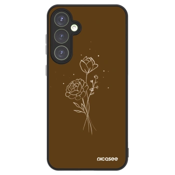 Picasee ULTIMATE CASE Samsung Galaxy S23 FE S711B - készülékre - Brown flowers