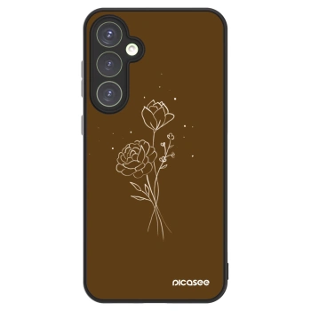 Picasee ULTIMATE CASE PowerShare Samsung Galaxy S23 FE S711B - készülékre - Brown flowers