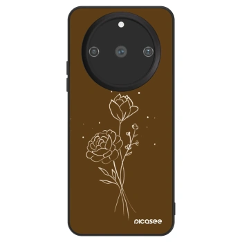 Szilikon tok erre a típusra Realme 11 Pro+ - Brown flowers