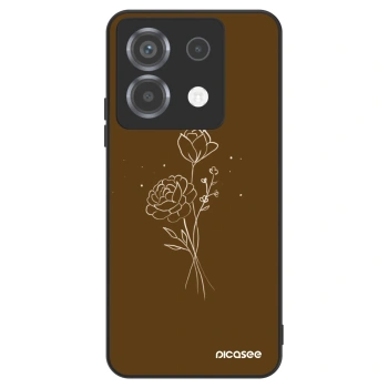Szilikon tok erre a típusra Xiaomi Poco X6 - Brown flowers