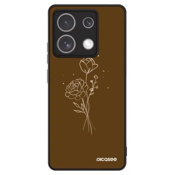 Picasee ULTIMATE CASE Xiaomi Redmi Note 13 5G - készülékre - Brown flowers