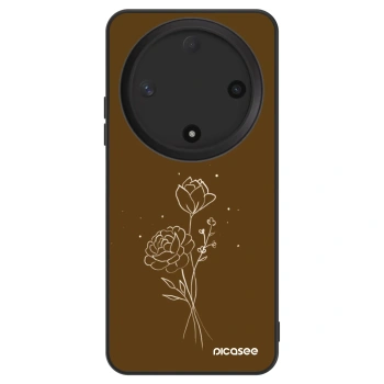Szilikon tok erre a típusra Honor Magic6 Lite 5G - Brown flowers