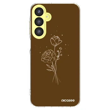 Picasee átlátszó szilikon tok az alábbi mobiltelefonokra Samsung Galaxy A25 A256B 5G - Brown flowers