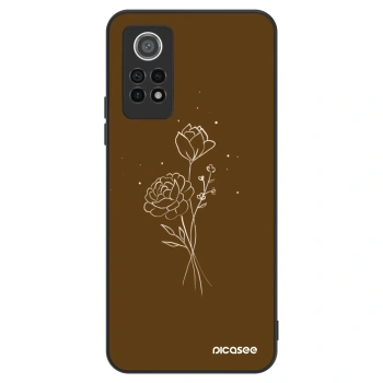 Szilikon tok erre a típusra Xiaomi Redmi Note 12 Pro 4G - Brown flowers